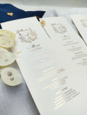 Menu weselne na talerzyk LUXURIOUS GLAM